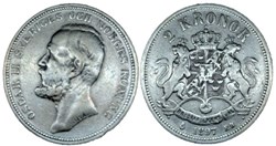 Oskar II of Sweden - 2 Kronor 1897