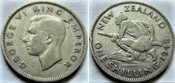George VI - One Shilling 1946 - New Zealand