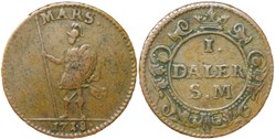 Sweden, Karl XII - 1 Daler Mars, 1718
