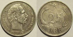 Christian IX Denmark - 25 Øre 1891