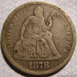 1878 Dime / 10 Cents (ex.2)