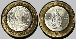 México 2004- 100 Pesos Sinaloa State  - E.U Mexicanos
