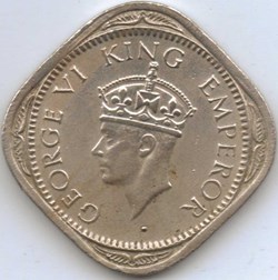 George VI - Half Anna 1946 Bombay - British India