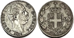1899 Regno d'Italia, 2 Lire, Roma - Umberto I