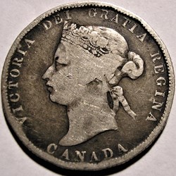 Victoria - 25 Cents 1872 H (ex.2)