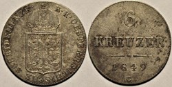 Franz Joseph I - 6 Kreutzer 1849 C, Austrian Empire