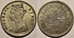 Victoria - 10 Cents 1868 - Hong-Kong