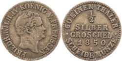 Friedrich Wilhelm IV - 1/2 Groschen 1850 Berlin - Kingdom of Prussia