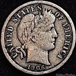 1906 Dime