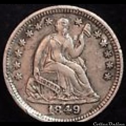 1849/6 Half Dime - Overdate