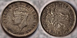 George VI - Four & a Half Piastres 1938 - Cyprus