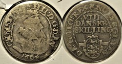 Christian IV - 8 Skilling Dansk 1608