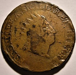 ca.1814 Royaume de Sicile, 10 Grani - Ferdinando III