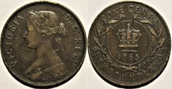 Victoria - One Cent 1865 Newfoundland