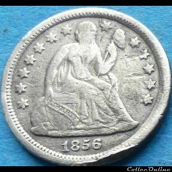 1856 Dime / 10 Cents