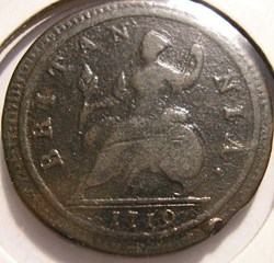 George Ist - HalfPenny 1719 Kingdom of Great Britain