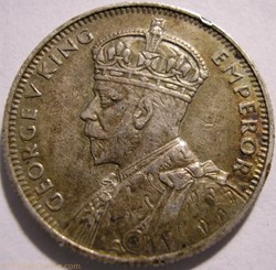 George V - Quarter of Rupee 1936 - Mauritius