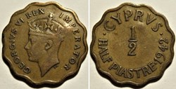 George VI - Half Piastre 1942 - Cyprus