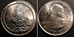 Hawai'i Volcanoes - 2012 D Quarter Dollar - Hawaii State