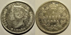 Victoria - 5 Cents 1891 (ex.2)