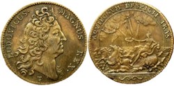 Louis XIV - 1702 Amphitrite, Jeton de la Marine, Galères royales