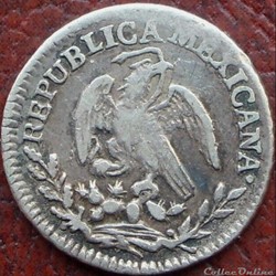México - 1/2 Real 1826 - 1st Republic