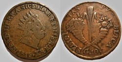 1815 Regno di Sicilia, 10 Grani - Ferdinando III