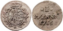 Friedrich August III - 1 Pfennig 1765 - Electorate of Saxony (ex.2,var)