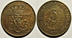 Frederik VIII Denmark - 5 Øre 1908
