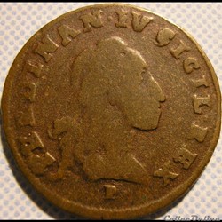 1790 Royaume de Naples, Tornese / 6 Cavalli - Ferdinando IV