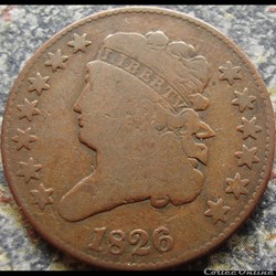 1826 Classic Head Half Cent