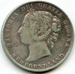 Victoria - 50 Cents 1900 Newfoundland