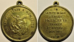 Louis XVIII - 1817 Médaillon d'après De Puymaurin - Période Restauration