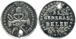 1849 Potosi - Medal to honoring the General Manuel Belzu