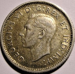 George VI - 10 Cents 1937 - Error