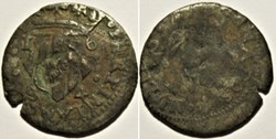 1654 Perpignan - 2 Sols countermarked - Philip IV of Spain - inverted Date