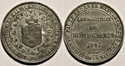 Suisse - Médaille 1847 Dissolution du Sonderbund