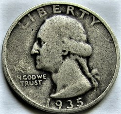 1935 Denver Quarter Dollar
