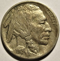 1915 5 Cents - Doubled-Die Obverse
