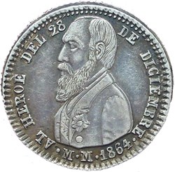 1864 Melgarejo 1/8 - M. Melgarejo Pdt.