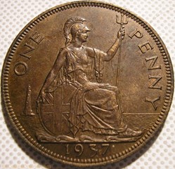 George VI - One Penny 1937 - UK