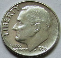 1956 Dime - Filling coin (ex.2)