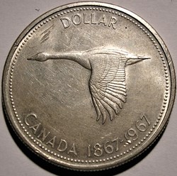 Elizabeth II - 1 Dollar 1867-1967 Confederation Centennial