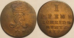 Georg III - 1 Pfennig 1794, Duchy of Brunswick-Lüneburg-Calenberg-Hannover