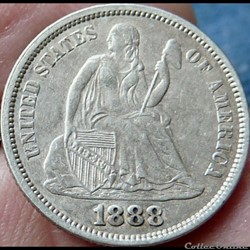 1888 Dime / 10 Cents