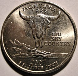 2007 D Quarter Dollar - Montana State