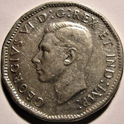 George VI - Five Cents 1947 ♣