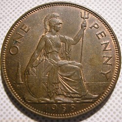 George VI - One Penny 1938 - UK