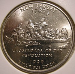 1999 D Quarter Dollar - New Jersey State