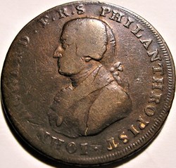 1794 HalfPenny - John Howard - Portsmouth, Hampshire
